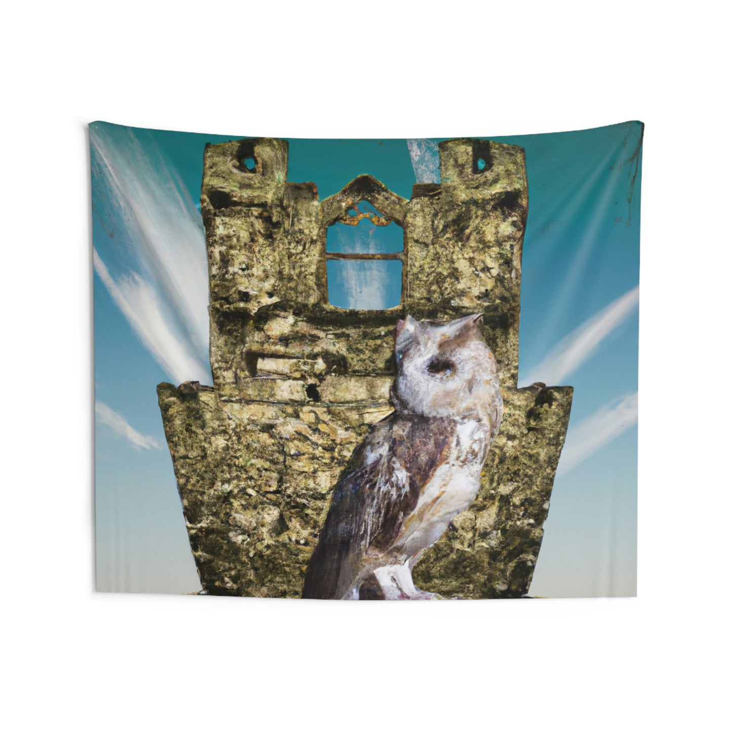 "A Sentinal Among Ruins: An Unstirred Owl's Perch" - The Alien Wall Tapestries