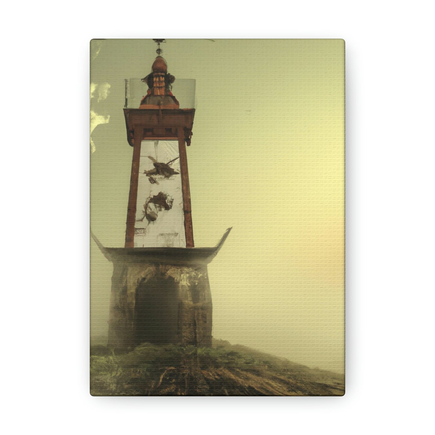 "Faro fantasmal en la niebla" - The Alien Canva