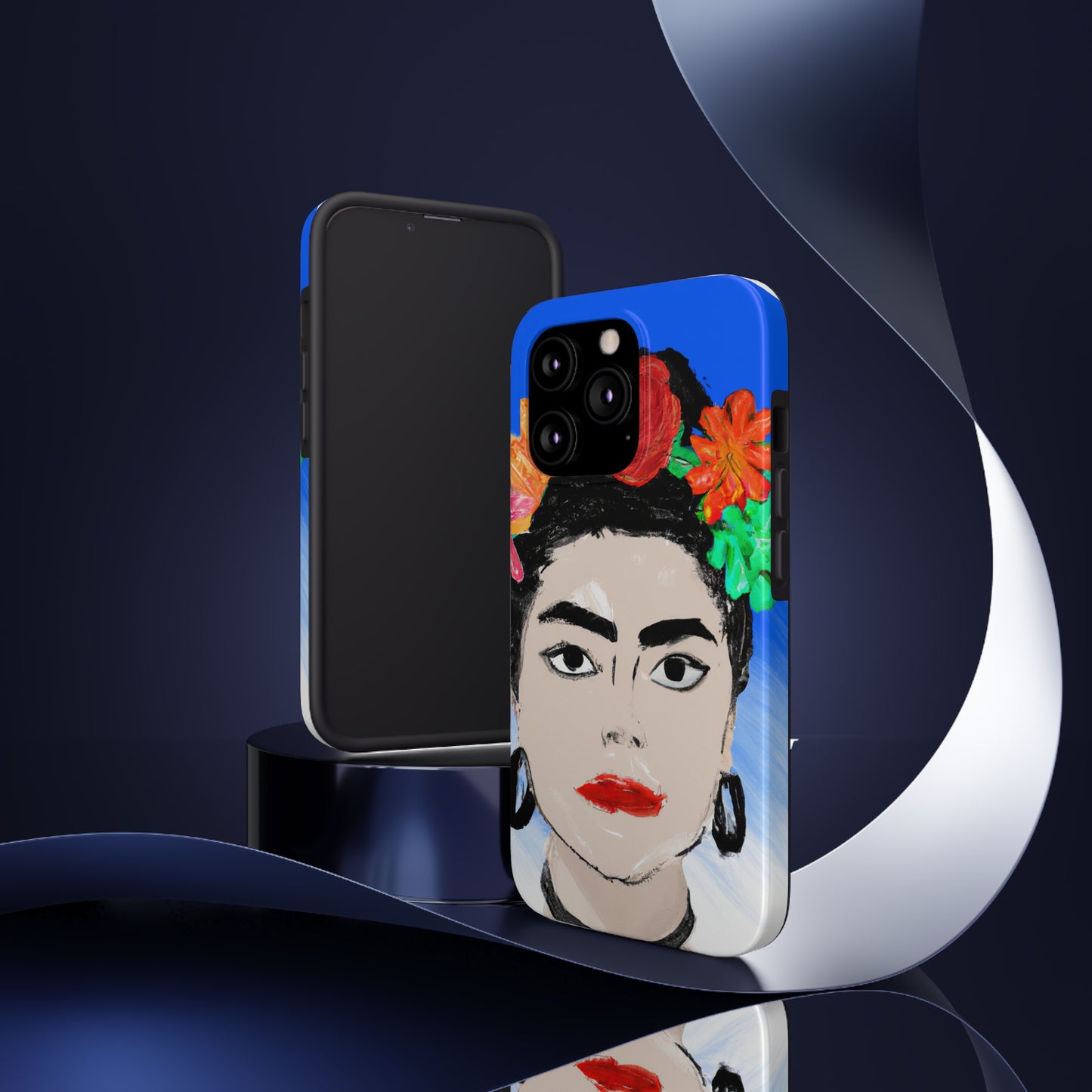 „Feurige Frida: Eine mexikanische Ikone mit farbenfroher Kultur malen“ – The Alien Tough Phone Cases