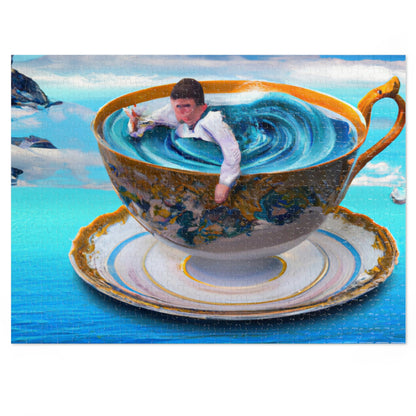 "Adrift in a China Cup: The Story of a Lost Child's Oceanic Adventure" - The Alien Jigsaw Puzzle