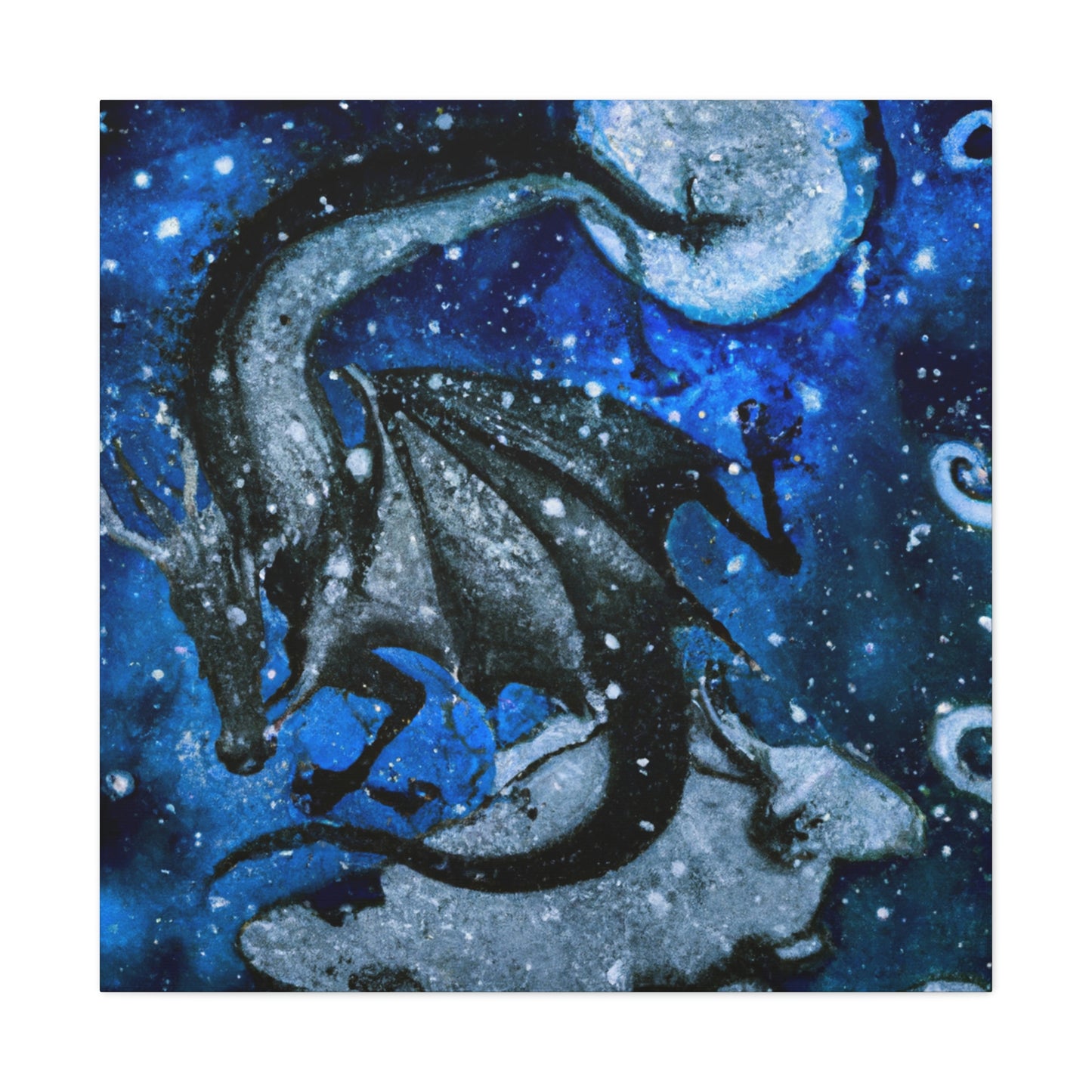 "Frosted Moonlight Dragon" - The Alien Canva