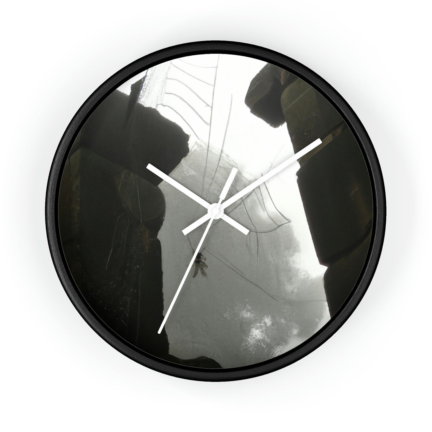 "Ghostly Cobwebs in the Ruins" - The Alien Wall Clock