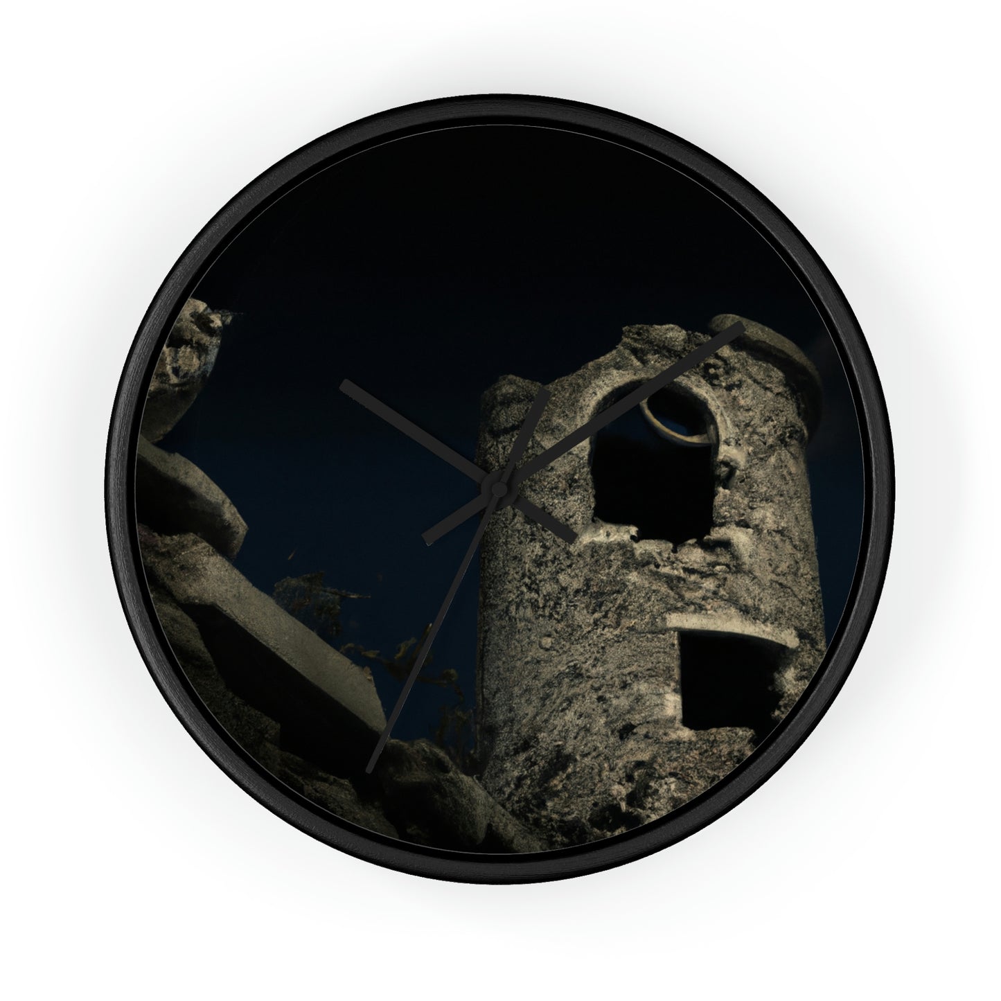 "The Lone Owl's Watchtower" - The Alien Wall Clock