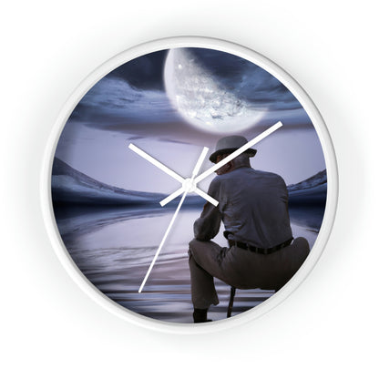 Moonlight Reflections on a Quiet Lake – Die Alien-Wanduhr