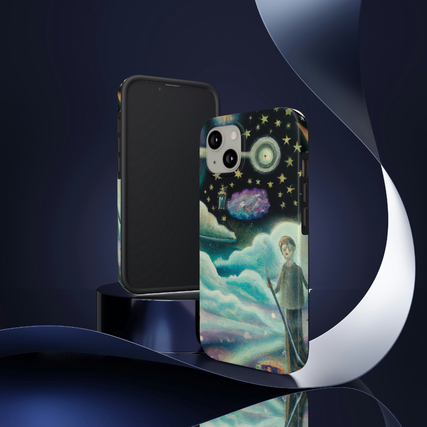 "Ein Meer aus Diamanten in der Nacht" - Die Alien Tough Phone Cases