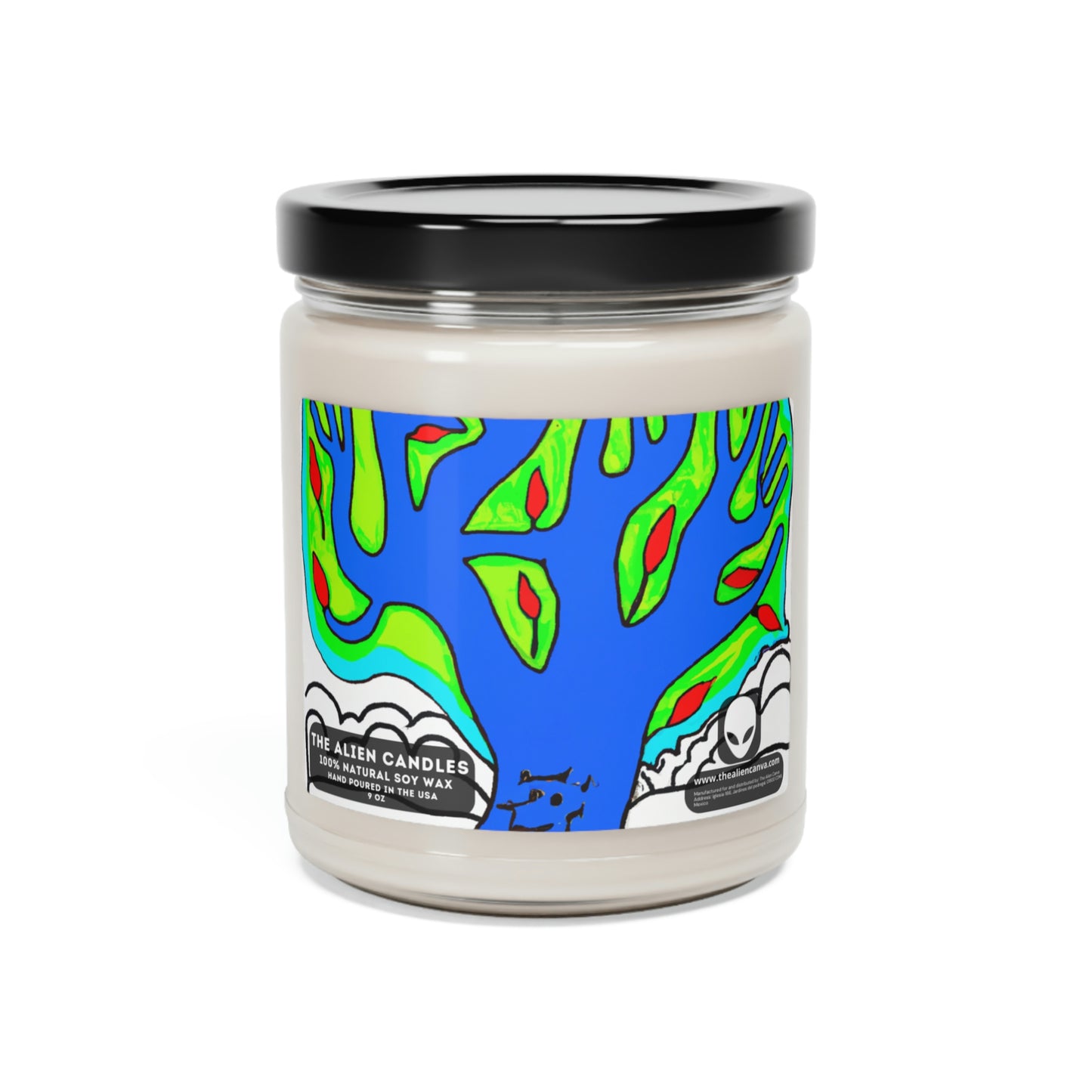 The Cavernous Everglown - Vela perfumada de soya, 9 oz - The Alien Candles