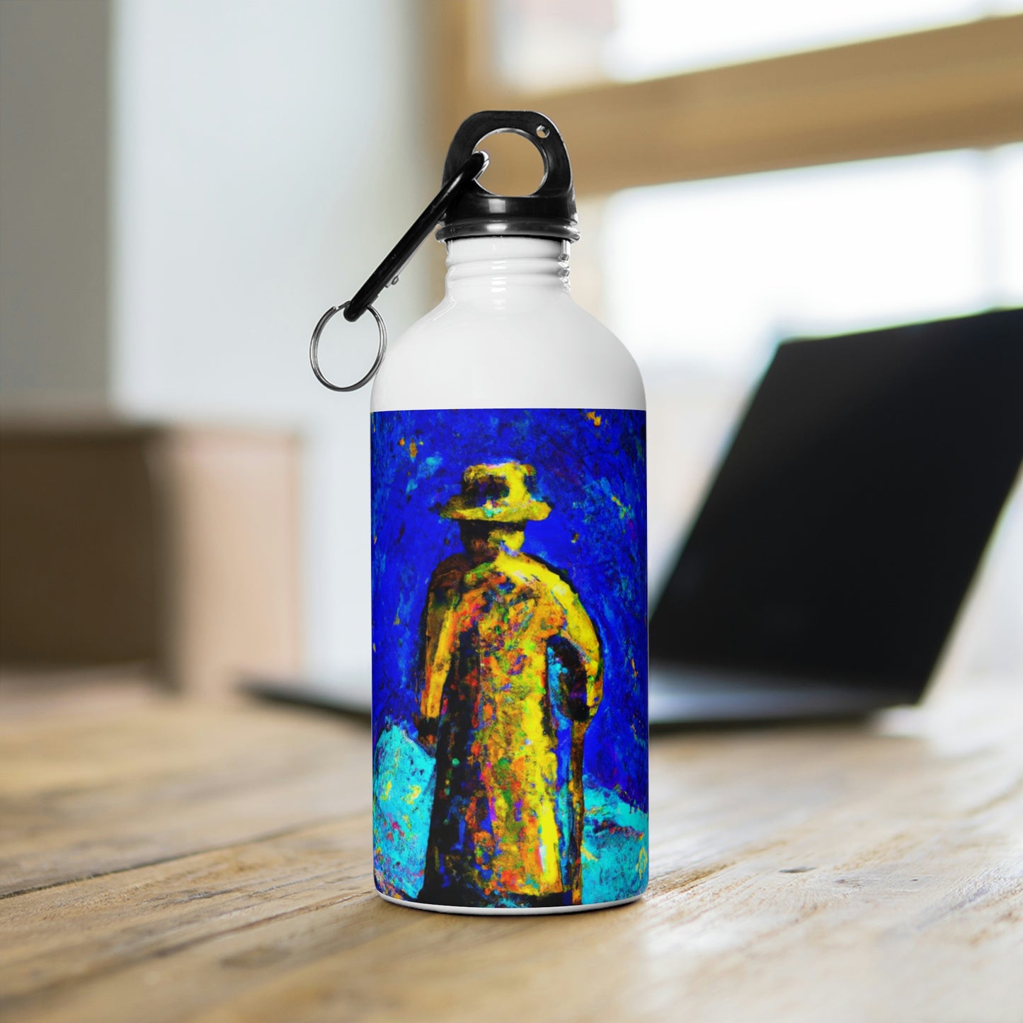 "Lone Mage on the Frozen Summit" - The Alien Stainless Steel Water Bottle