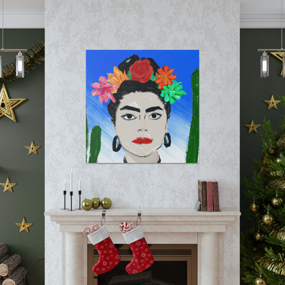 "Fiery Frida: Painting a Mexican Icon with Colorful Culture" - The Alien Canva