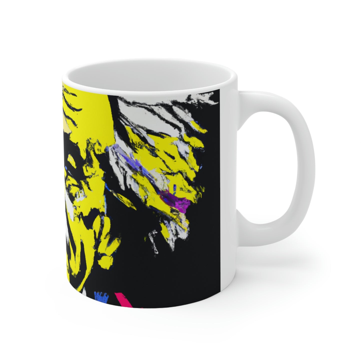 "Albert Einstein: un retrato de arte pop" - Taza de cerámica The Alien 11 oz