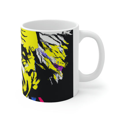 "Albert Einstein: A Pop Art Portrait" - The Alien Ceramic Mug 11 oz