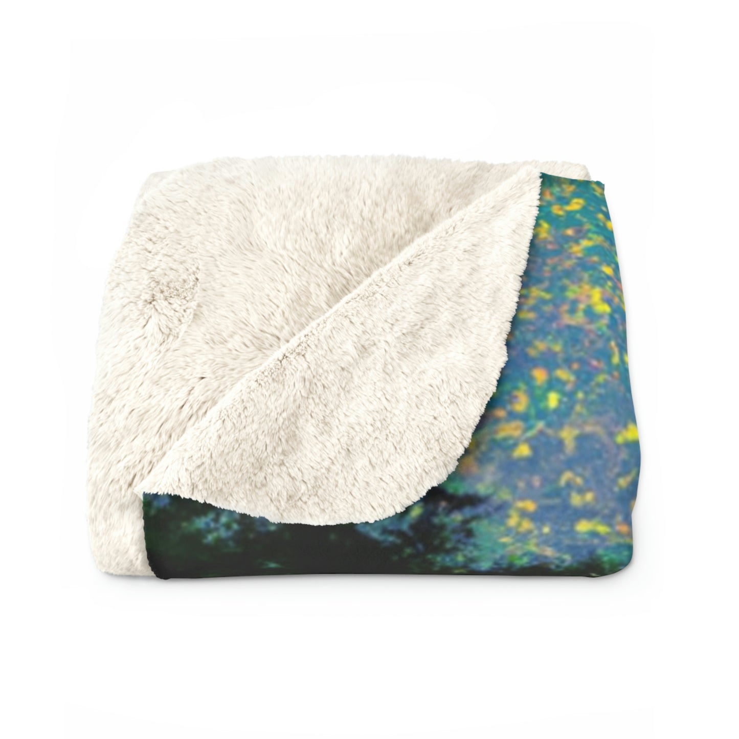 "A Shining Embrace of Fireflies" - The Alien Sherpa Fleece Blanket