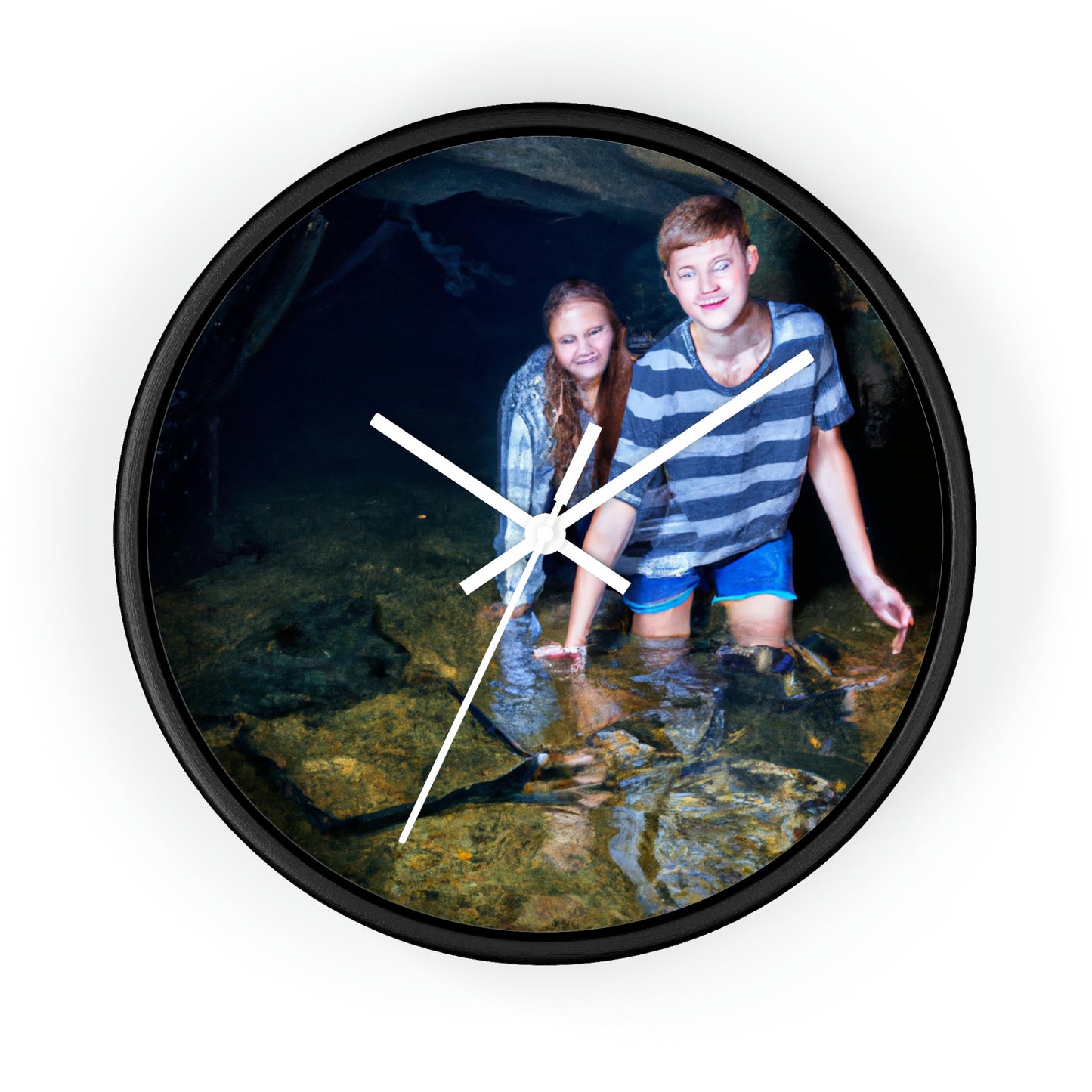 Treasure Hunters in the Deep. - The Alien Wall Clock