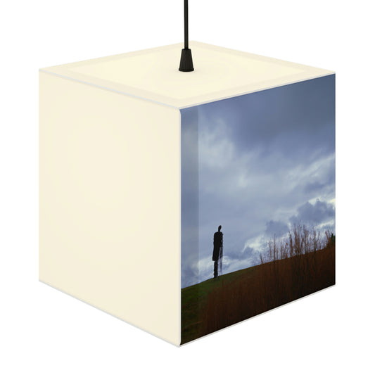 "Centinelas solitarias en el cielo de otoño" - La lámpara Alien Light Cube