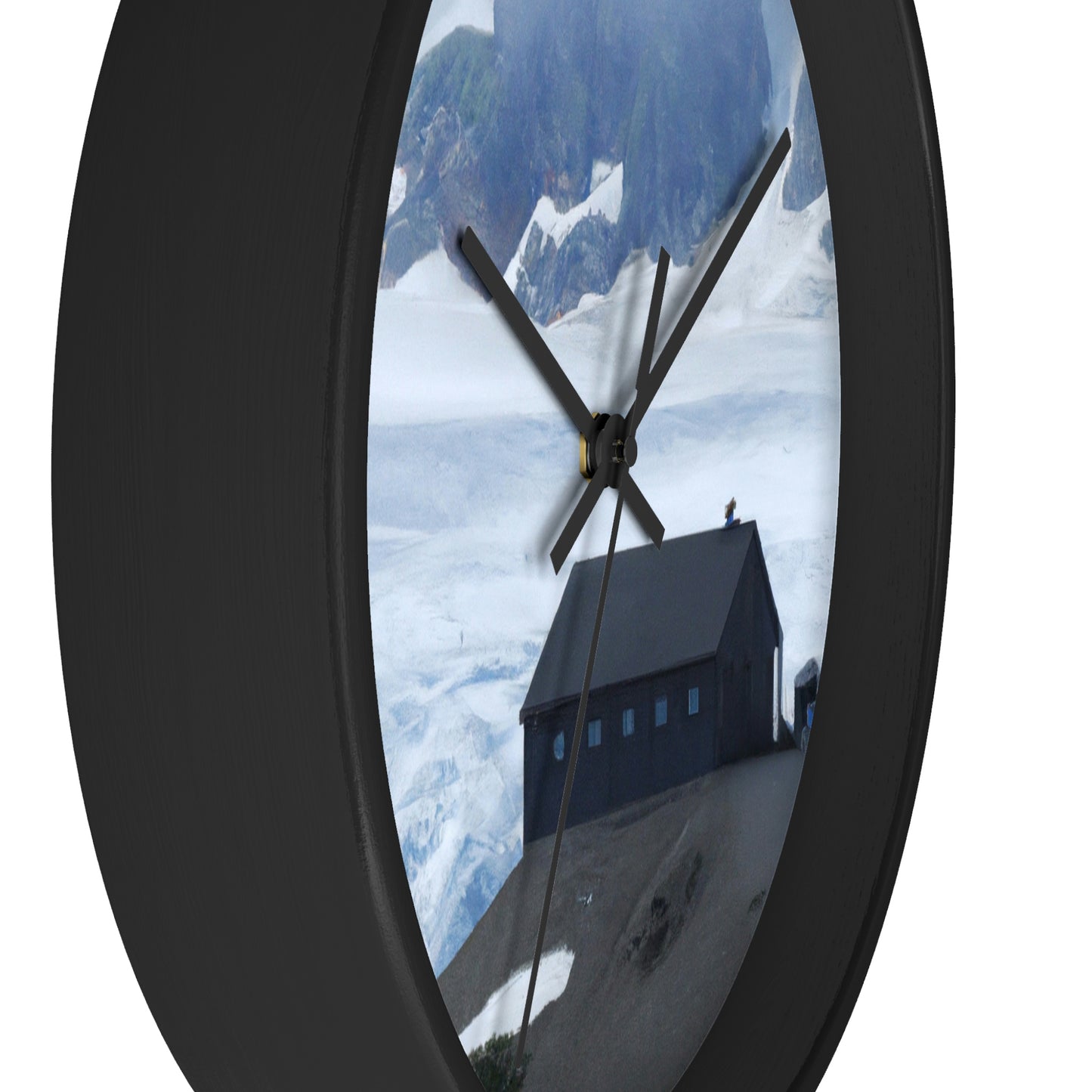 "Frozen Fears: A Haunted Glacier House" - The Alien Wall Clock