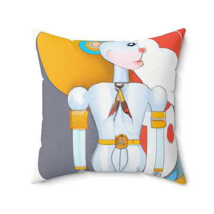 Robots and Us: A Journey Into Utopian Futures - The Alien Square Pillow