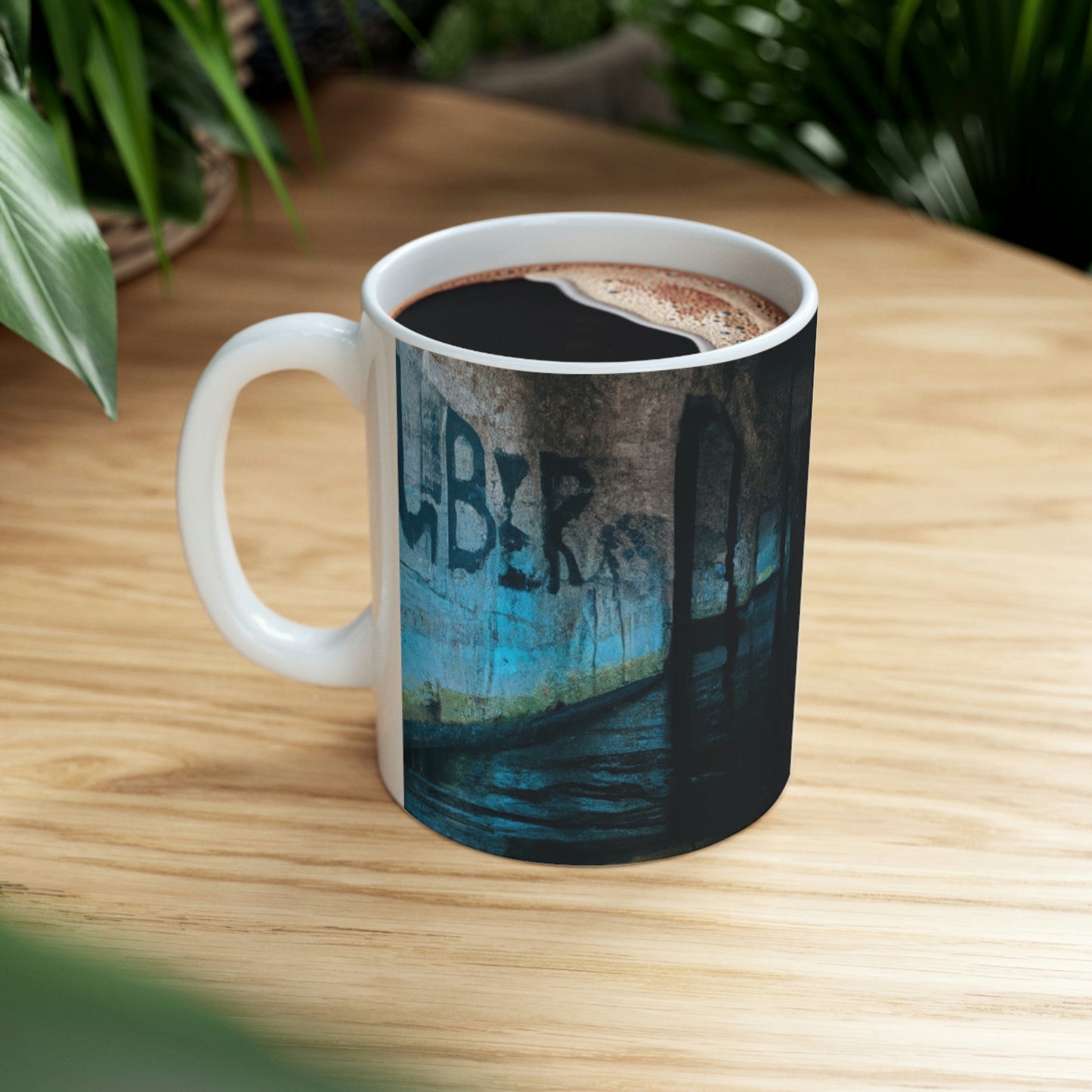 "Diving the Ruins of the Lost Underwater City" - Taza de cerámica The Alien 11 oz