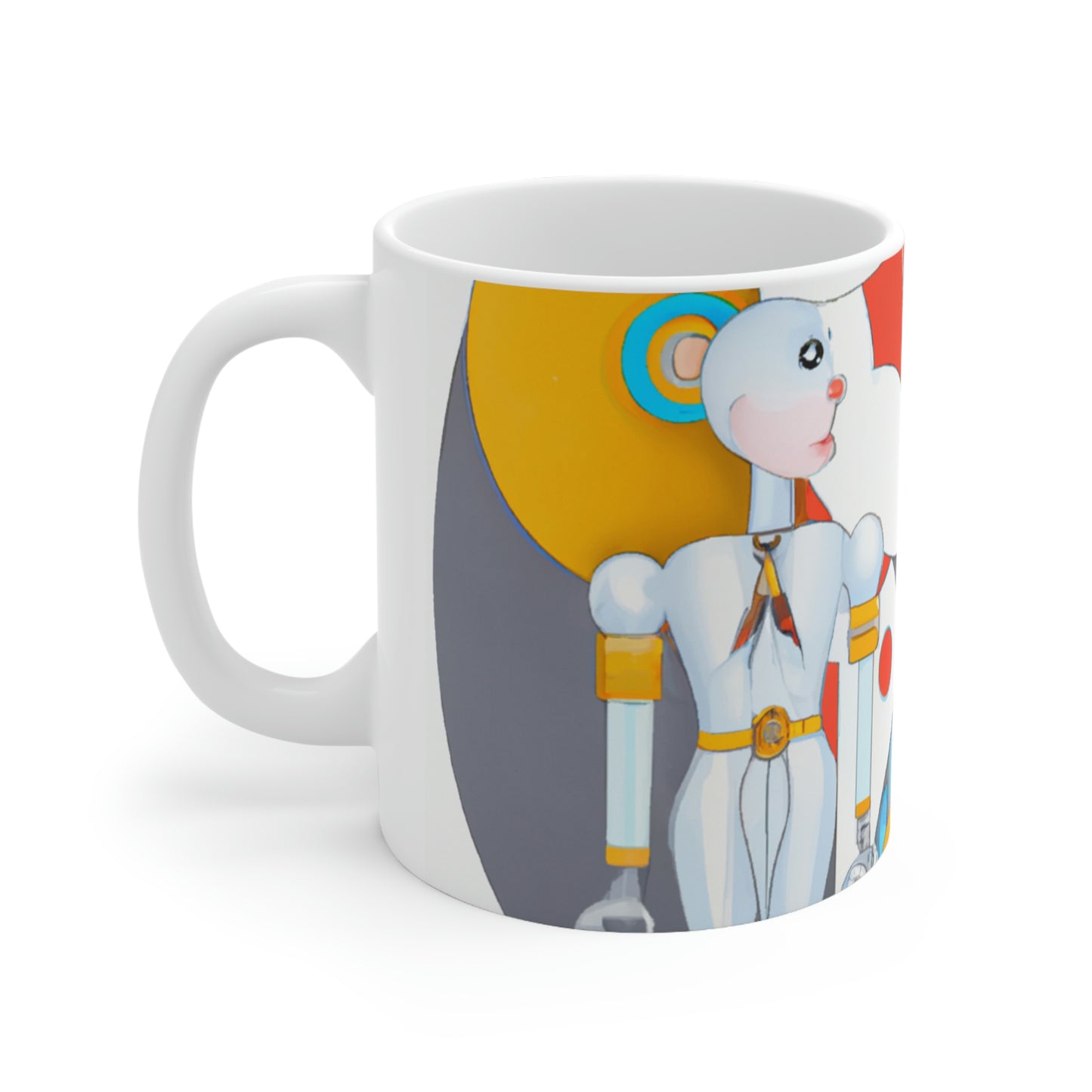 Robots and Us: A Journey Into Utopian Futures - Taza de cerámica The Alien 11 oz