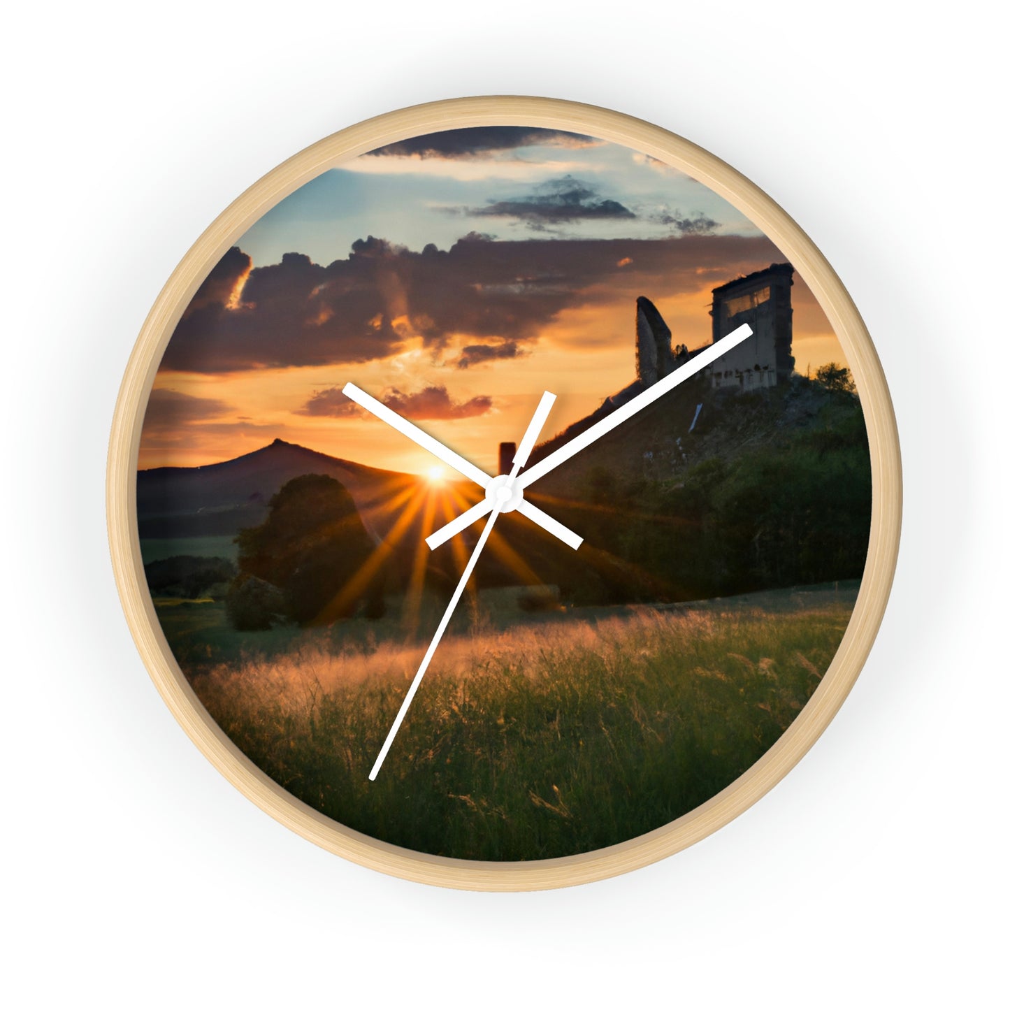 "Enchanted Evening at an Abandoned Castle" - The Alien Wall Clock