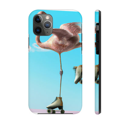 "Flamingo Skates!" - The Alien Tough Phone Cases