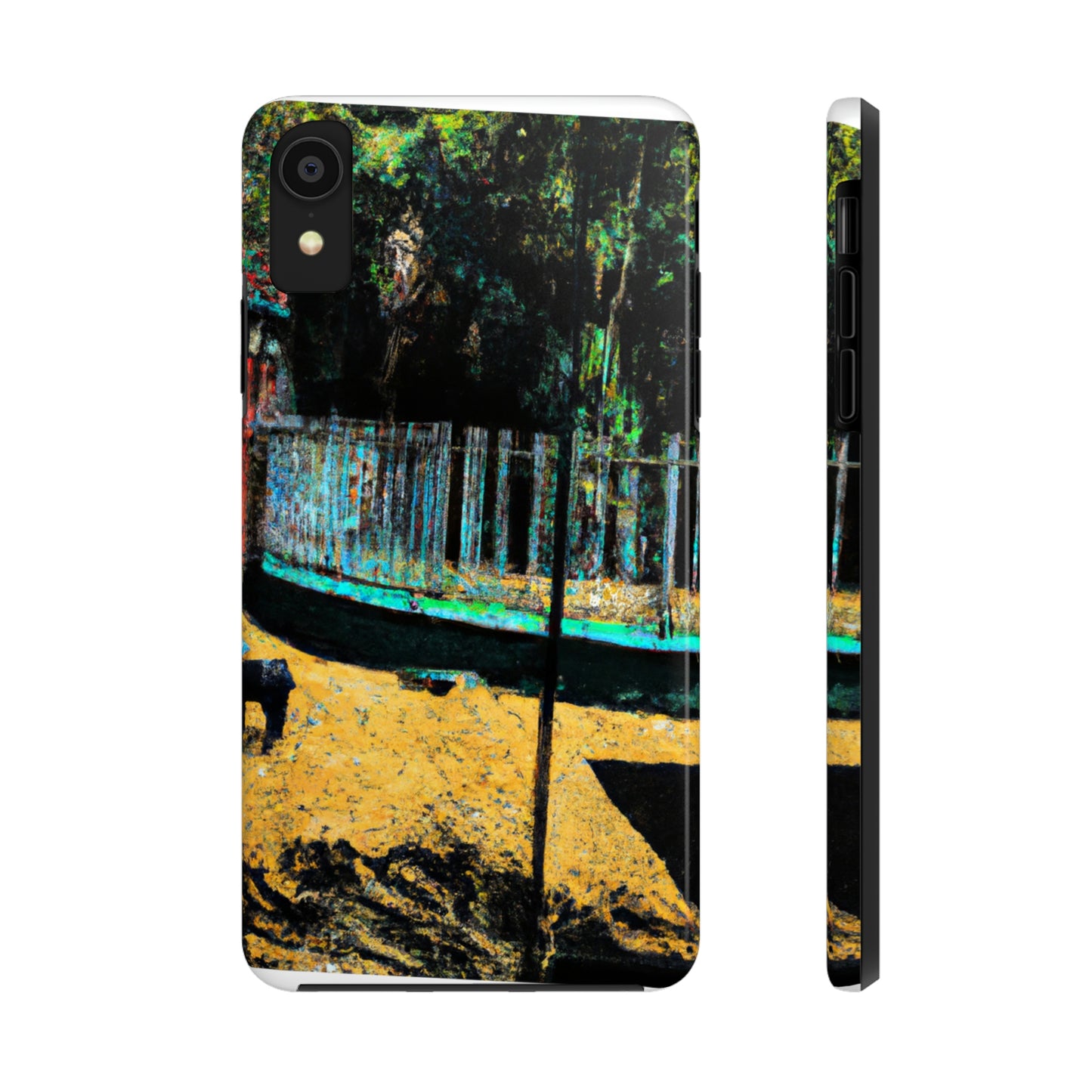 "Lost in the Shadows of Oblivion: A Journey Through the Abandoned Zoo" - The Alien Tough Phone Cases