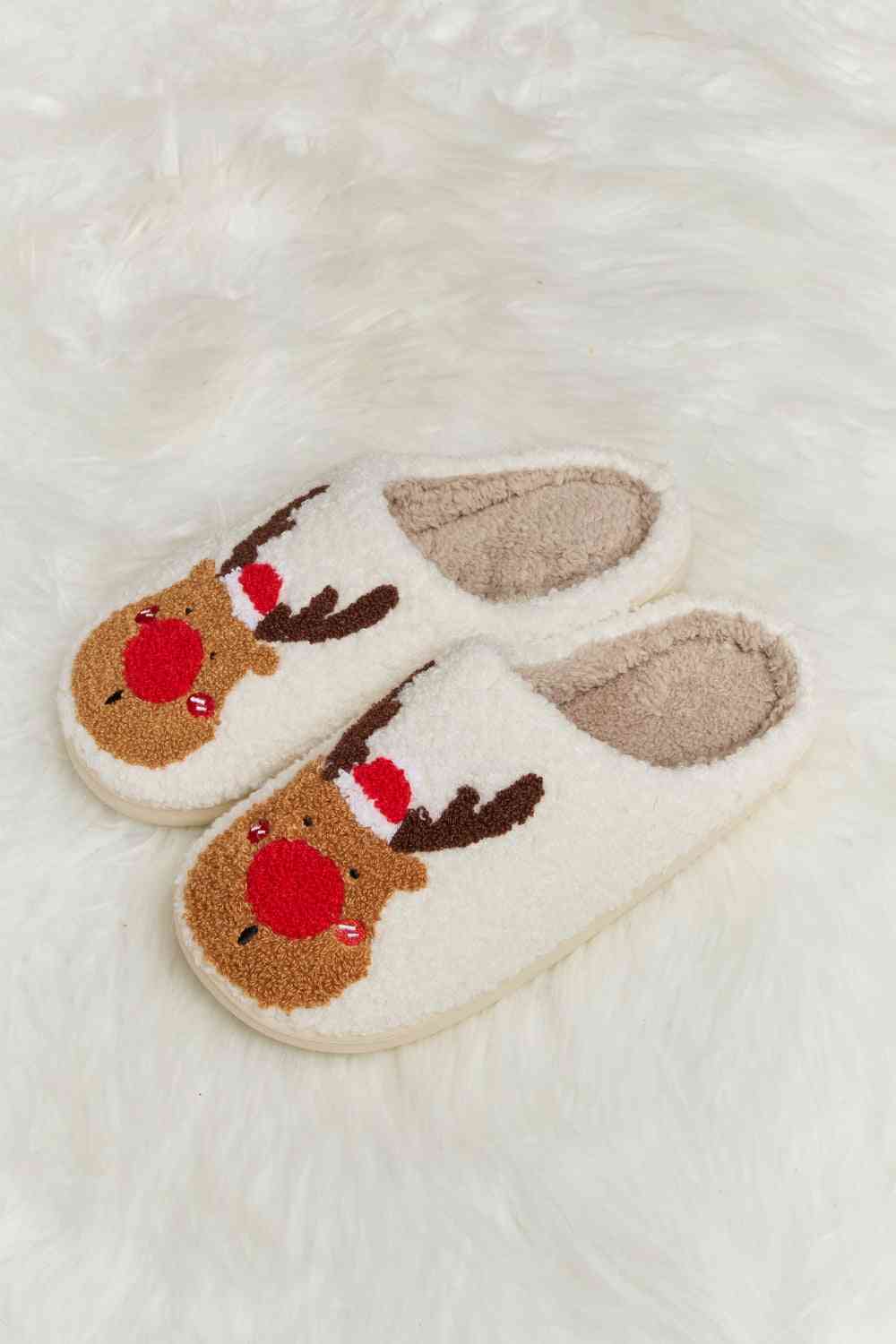 Plüsch-Slipper mit Melody-Rudolph-Print