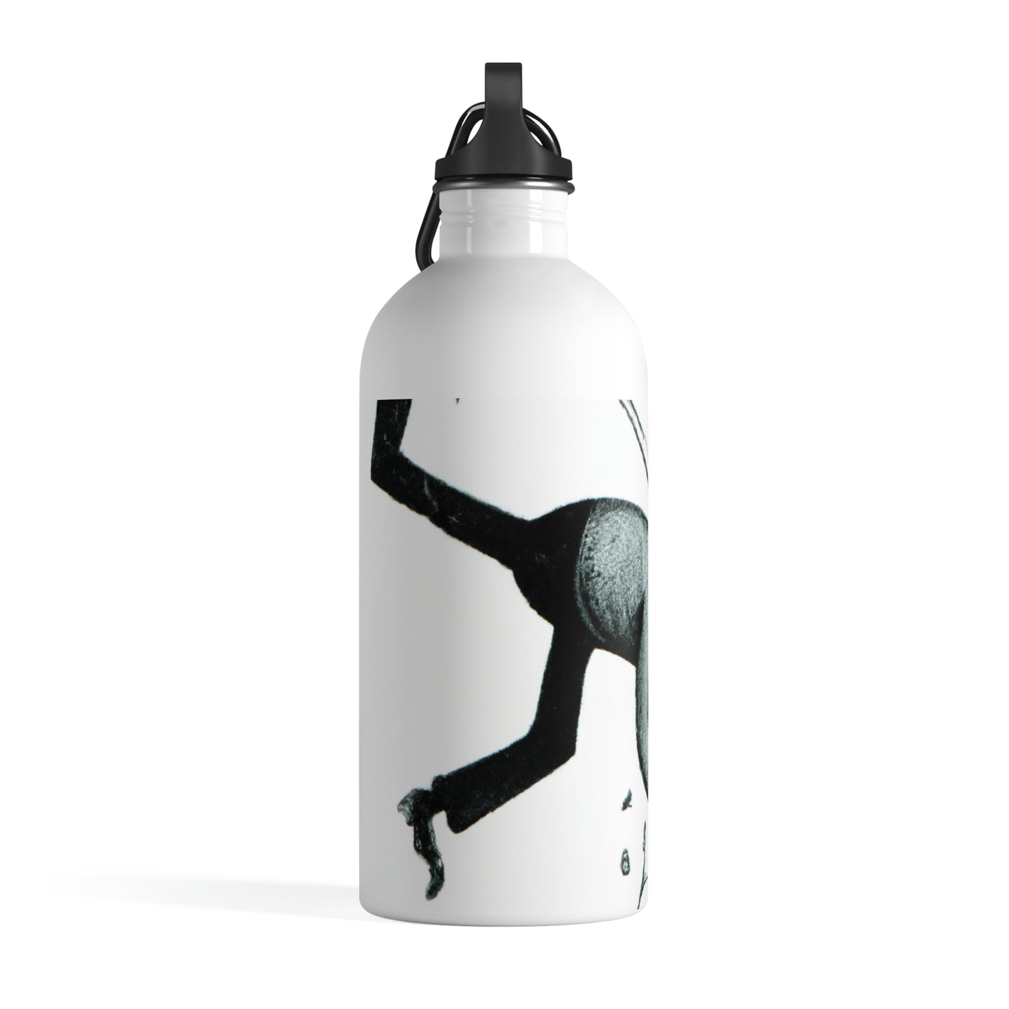 "Chronological Conquests: Taming the Wild Clock" - The Alien Stainless Steel Water Bottle