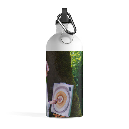 "Enchantment in Oil: A Young Artist's Vision of a Magical Forest" - The Alien Stainless Steel Water Bottle