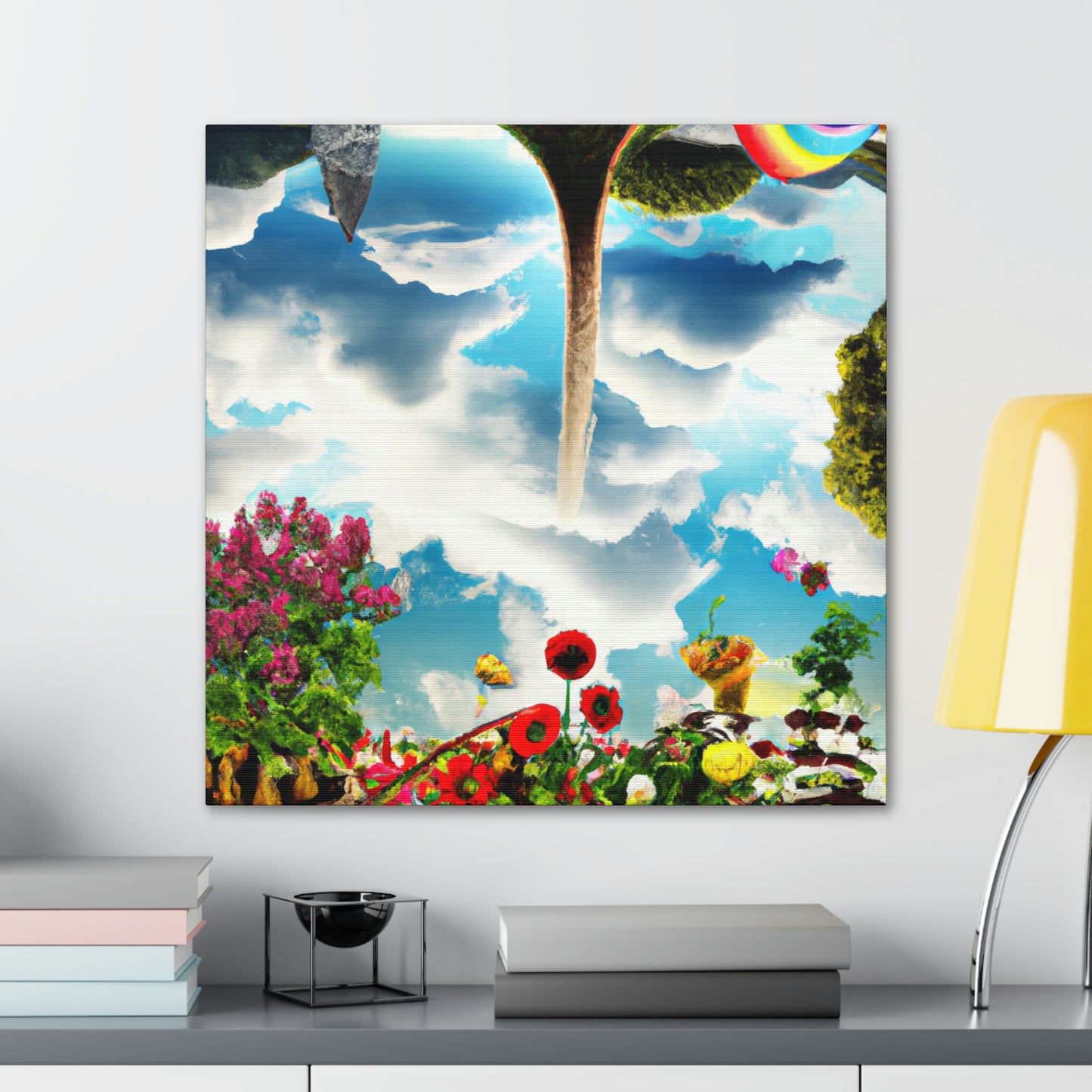 Rainbow Sky Garden - The Alien Canva