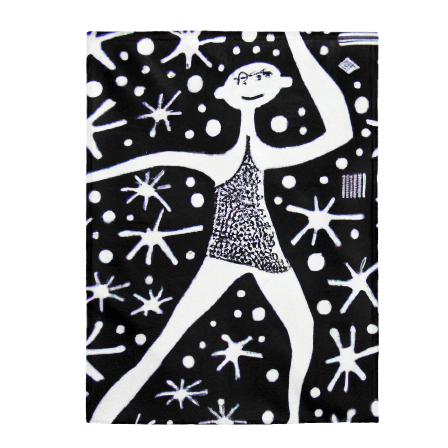 "Dancing Among the Galactic Light" - The Alien Velveteen Plush Blanket