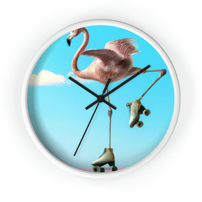 "Flamingo Skates!" - The Alien Wall Clock