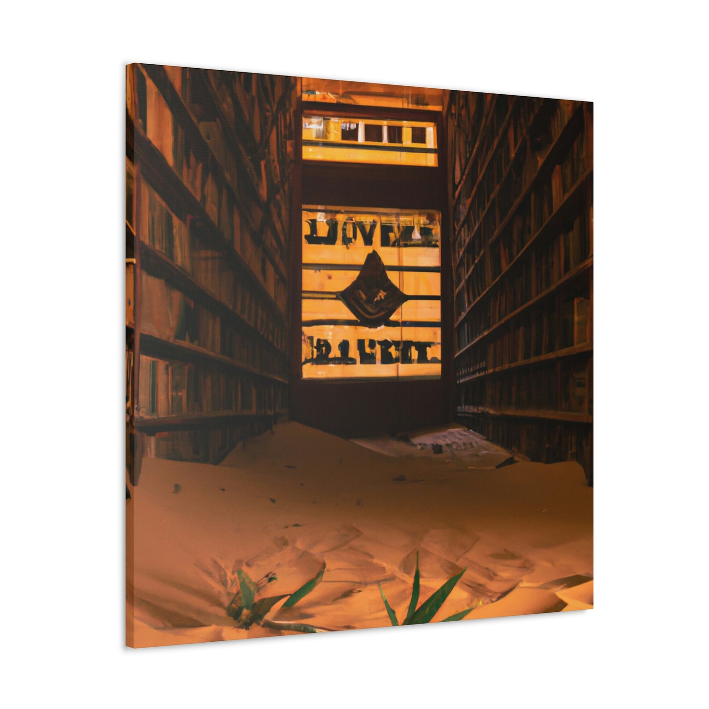 "La biblioteca olvidada del desierto" - The Alien Canva