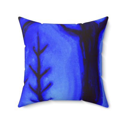 "A Journey Through the Moonlit Forest" - The Alien Square Pillow