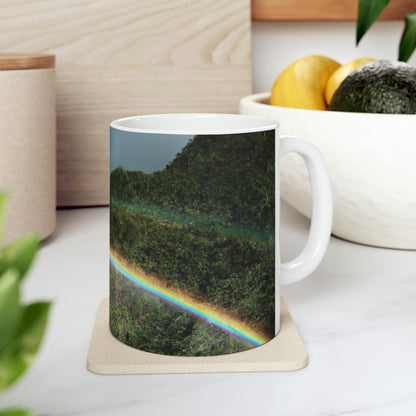 The Rainbow Gateway - The Alien Taza de cerámica 11 oz