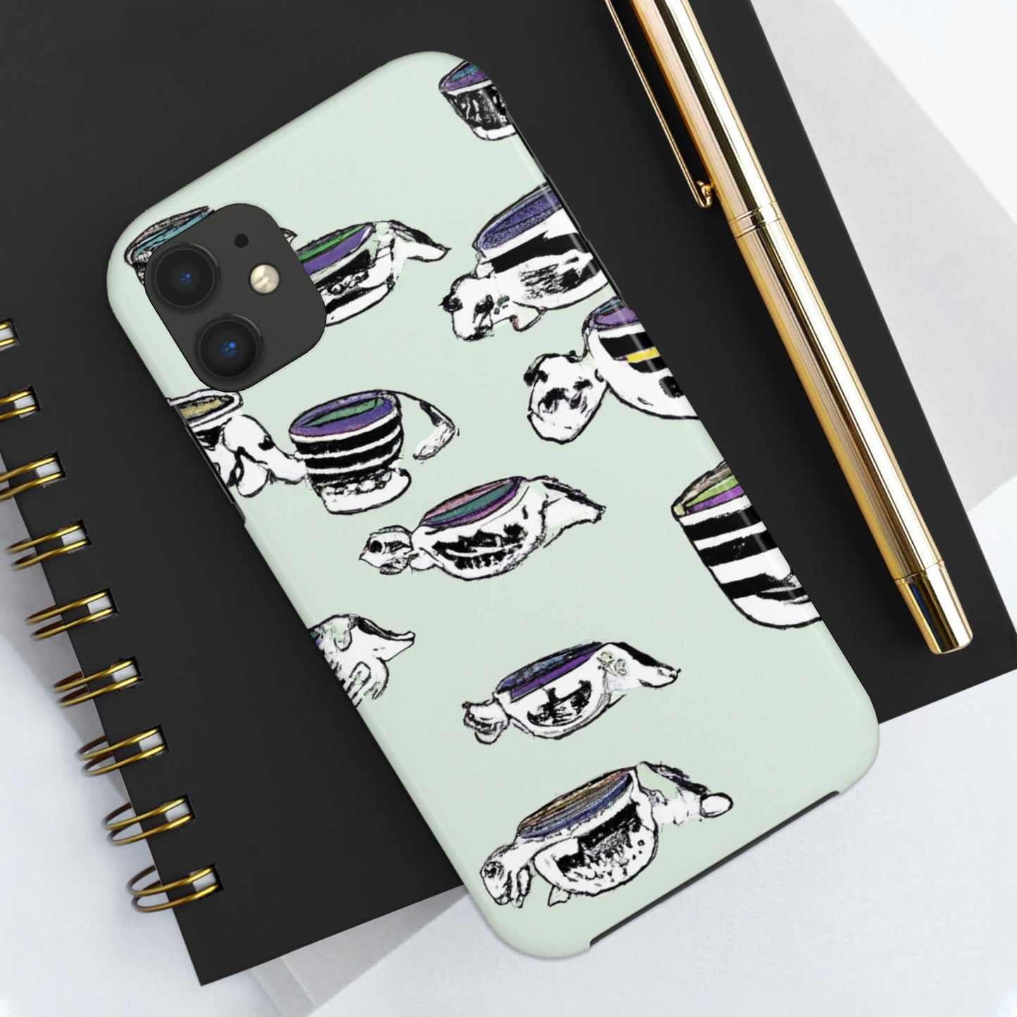 "A Purr-fectly Precious Tea Party Parade" - The Alien Tough Phone Cases