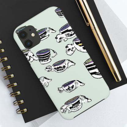 "Eine schnurrende, kostbare Teeparty-Parade" - Die Alien Tough Phone Cases