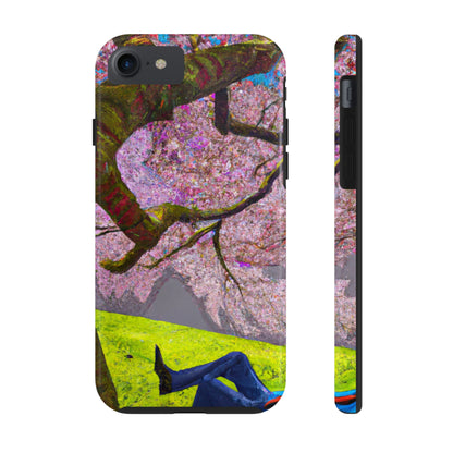 "A Moment of Calm Beneath the Cherry Blossoms" - The Alien Tough Phone Cases