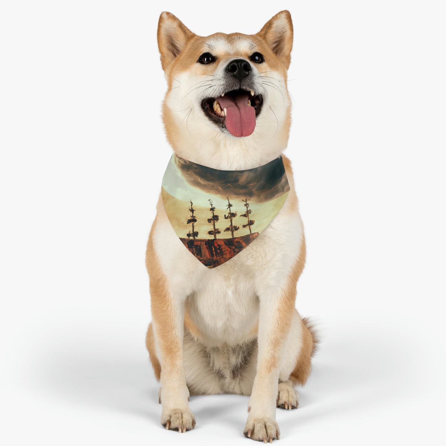 "Lost at Sea: Stranded On A Stormy Desert Island" - The Alien Pet Bandana Collar