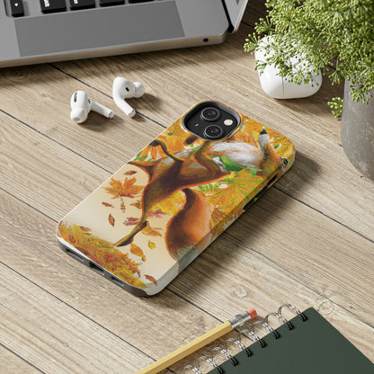 "Autumnal Adventure: A Fox's Mischief" - The Alien Tough Phone Cases