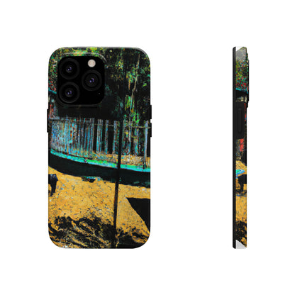 "Lost in the Shadows of Oblivion: A Journey Through the Abandoned Zoo" - The Alien Tough Phone Cases