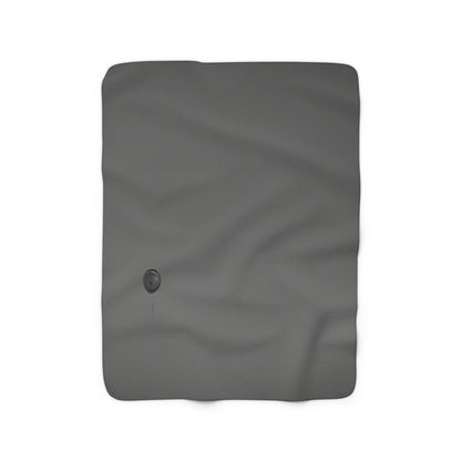 "The Lone Balloon in the Dark Sky" - The Alien Sherpa Fleece Blanket