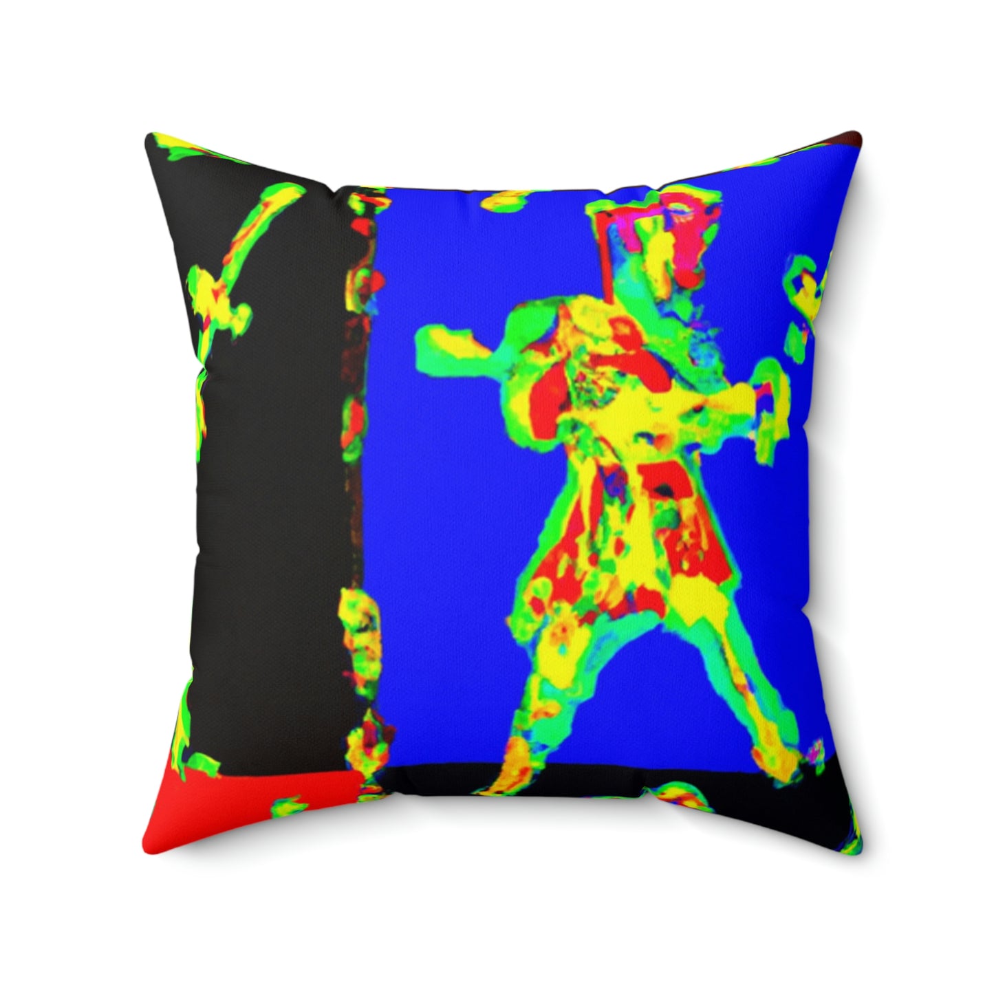 "Dancing with Fire and Steel." - The Alien Square Pillow