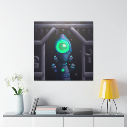 "The Secret Portal Guardian" - The Alien Canva