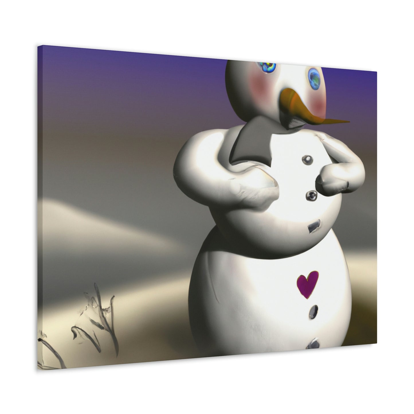 "Chilly But Hopeful: The Snowman's Quest For A Hug" - The Alien Canva