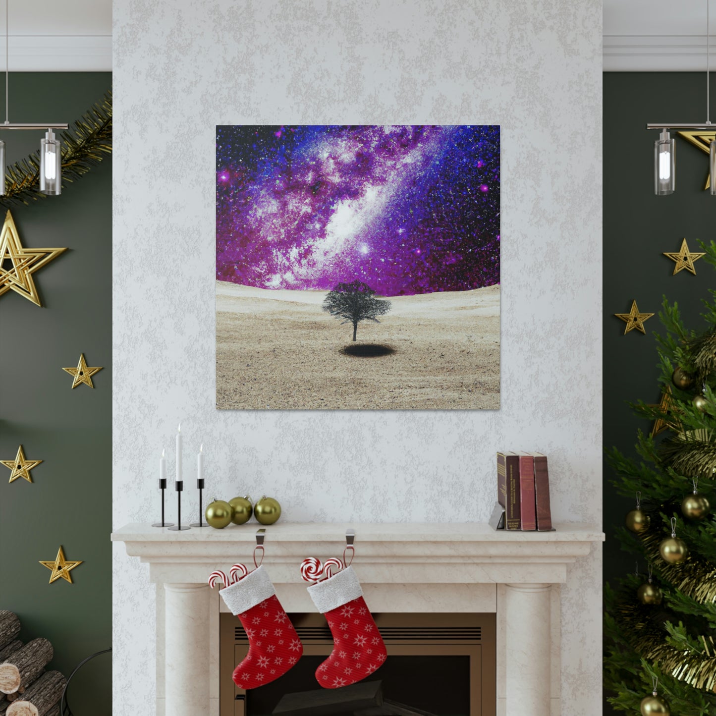 "Árbol solitario de polvo de estrellas" - The Alien Canva