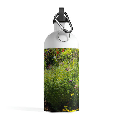 "Garden of Colorful Radiance" - The Alien Stainless Steel Water Bottle