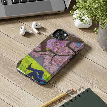 "Ein Moment der Ruhe unter den Kirschblüten" - Die Alien Tough Phone Cases