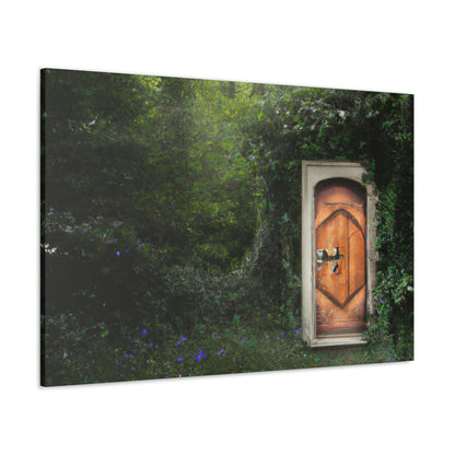 The Magical Door in the Woods - The Alien Canva