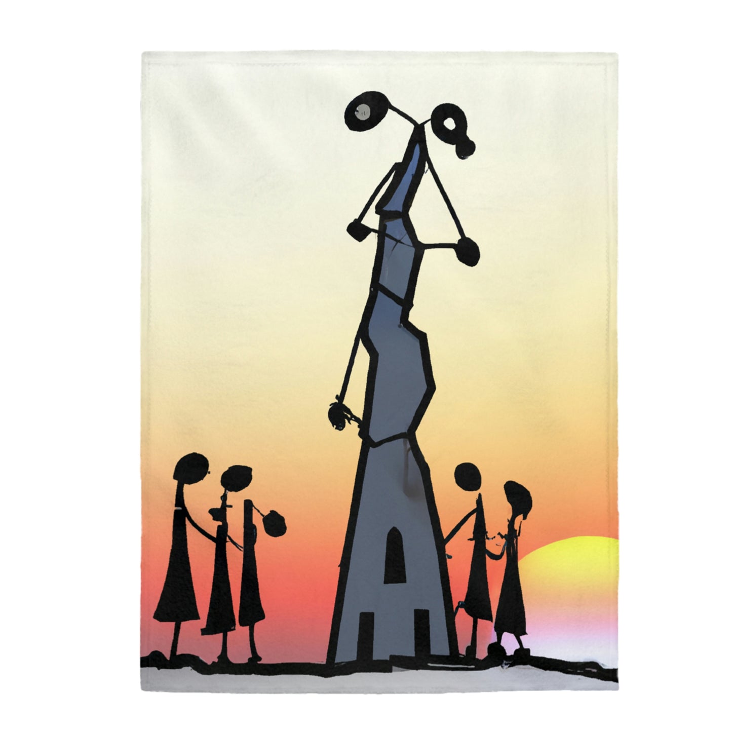 "Forgotten in the Sunset" - The Alien Velveteen Plush Blanket