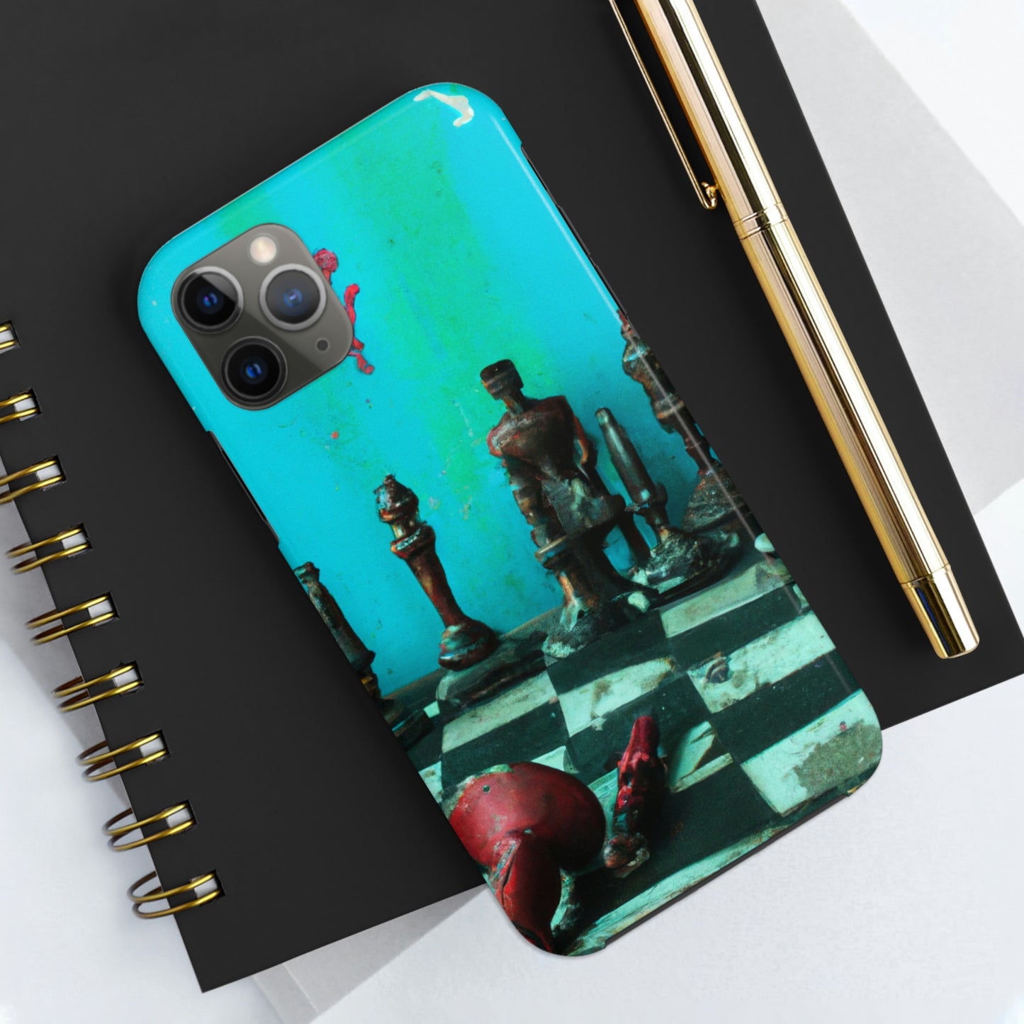 "Ein vergessenes Schachspiel: Bereit für ein neues Match" - Die Alien Tough Phone Cases