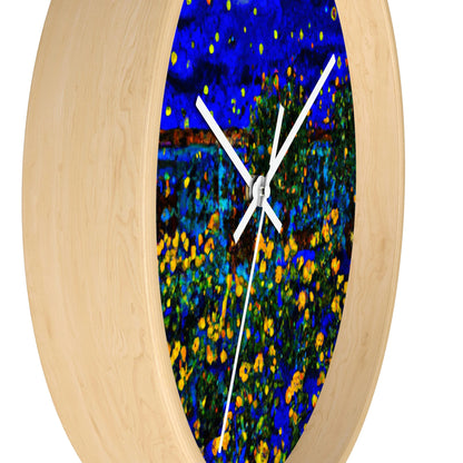 "A Midnight Celebration in Grandma's Garden" - The Alien Wall Clock